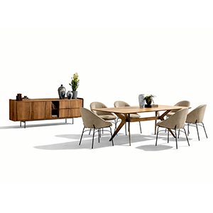 Axira Dining Room Set main view for elegant dining spaces