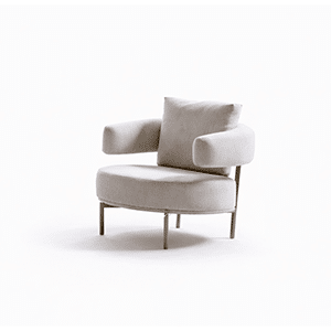 Nexo Living Chair front view for polished furniture displays
