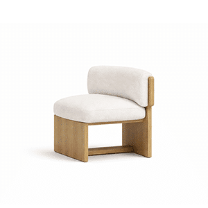 Nelo Living Chair front view for elegant room decor