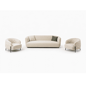 Dawn Living Room Set layout view for coordinated seating design