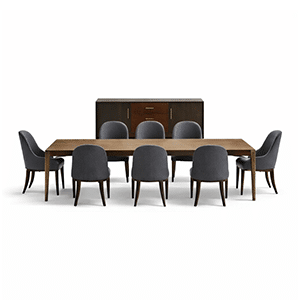 Qyra Dining Room Set main view for elegant dining spaces
