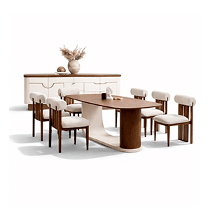 Rivya Dining Room Set main view for elegant dining spaces