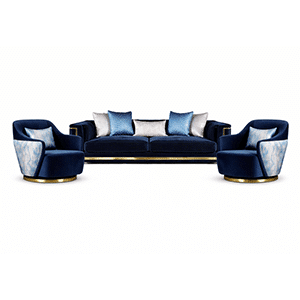 Cyan Living Room Set decor view for clean contemporary interiors