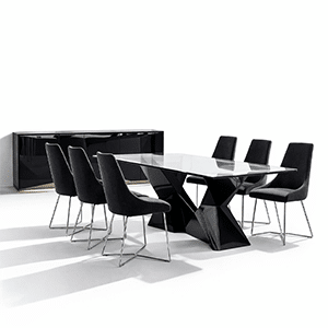 Hivra Dining Room Set main view for elegant dining spaces