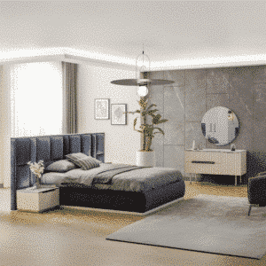 Plush Bedroom Set front composition for modern bedroom decor