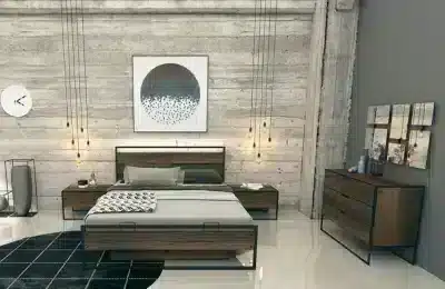Viva Bedroom Set side storage and bedroom layout