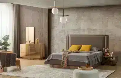 Vivi Bedroom Set side storage and bedroom layout