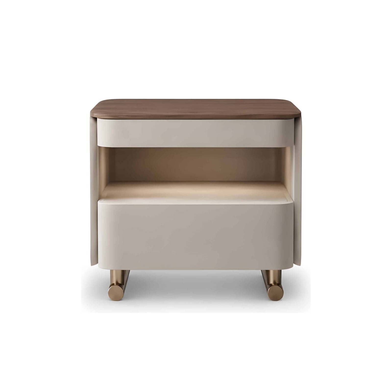 Alia Nightstand Set in distinctive side table angle