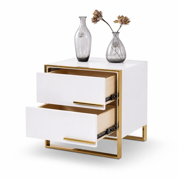 Toma Nightstand Set in harmonious compact room setup