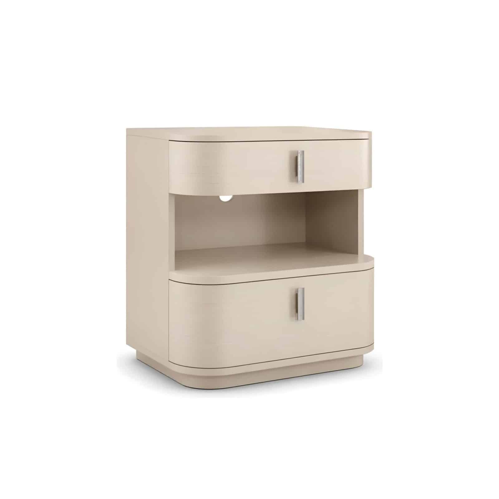 Sira Nightstand Set in fresh sleep space detail