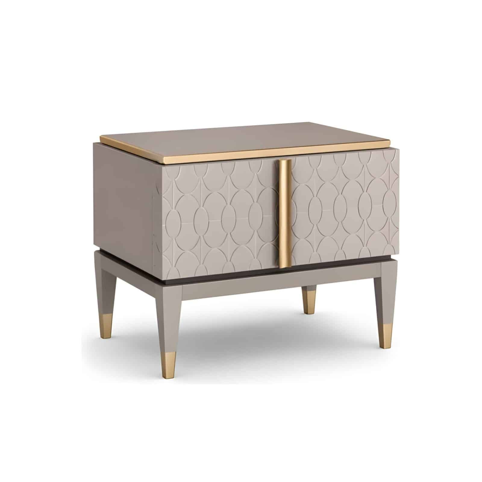 Sena Nightstand Set in modern side table angle