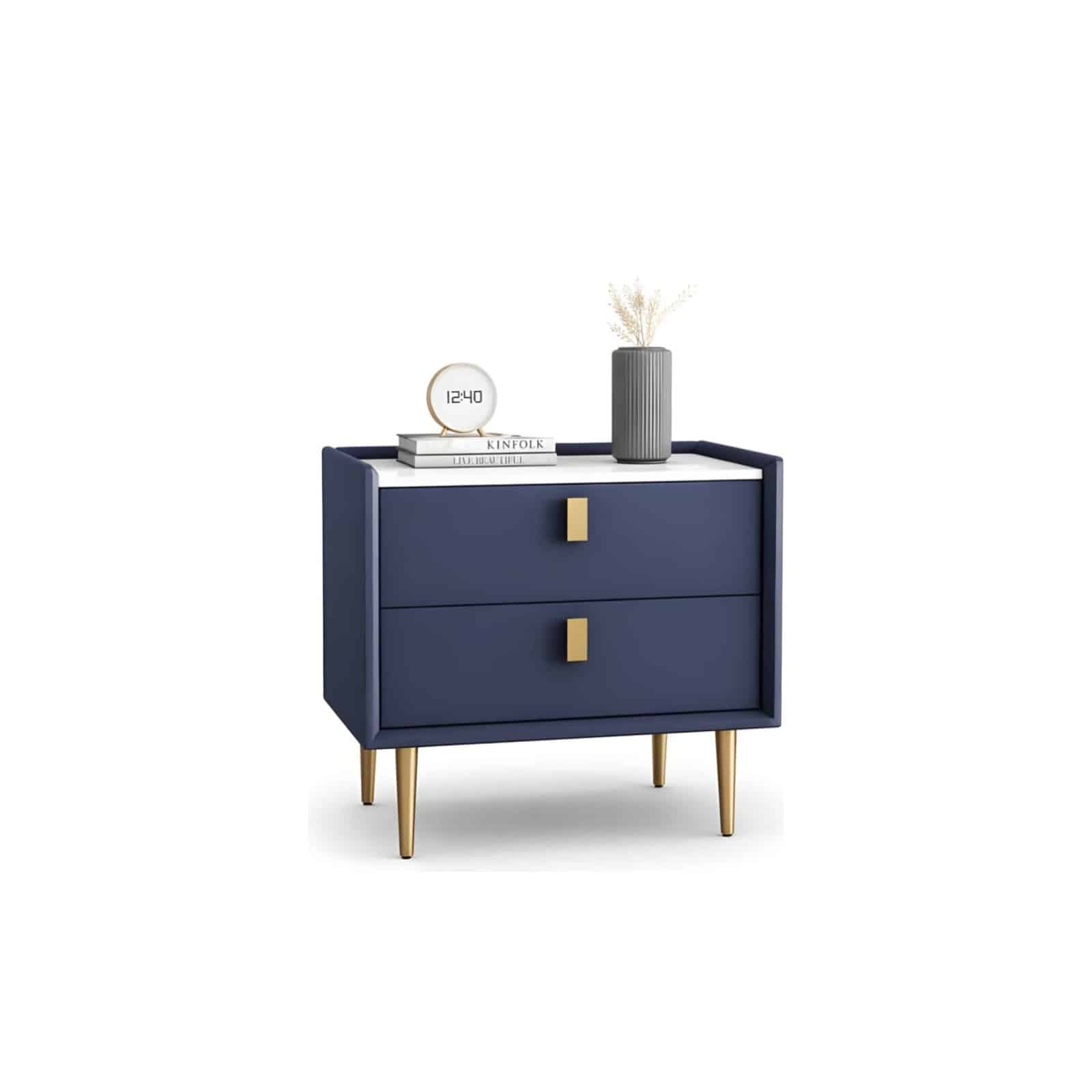 Sena Nightstand Set in cozy interior display