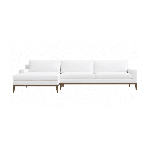 Locta L Shape front view for modern L Shape living room furniture