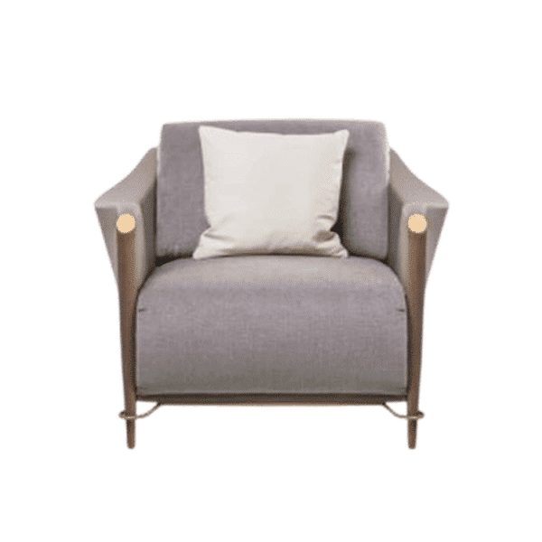 Tova Living Chair angled view for polished furniture displays