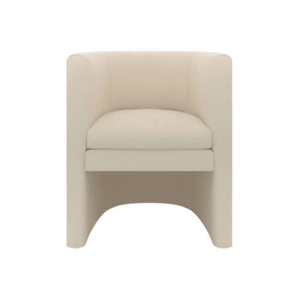 Romel Living Chair side profile for polished furniture displays