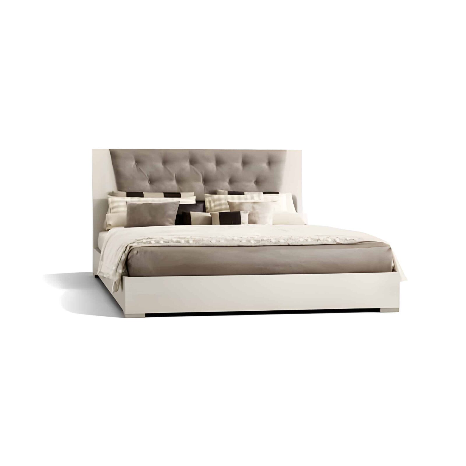 Elva Nightstand Set Bed Set clean perspective for warm bedroom atmosphere