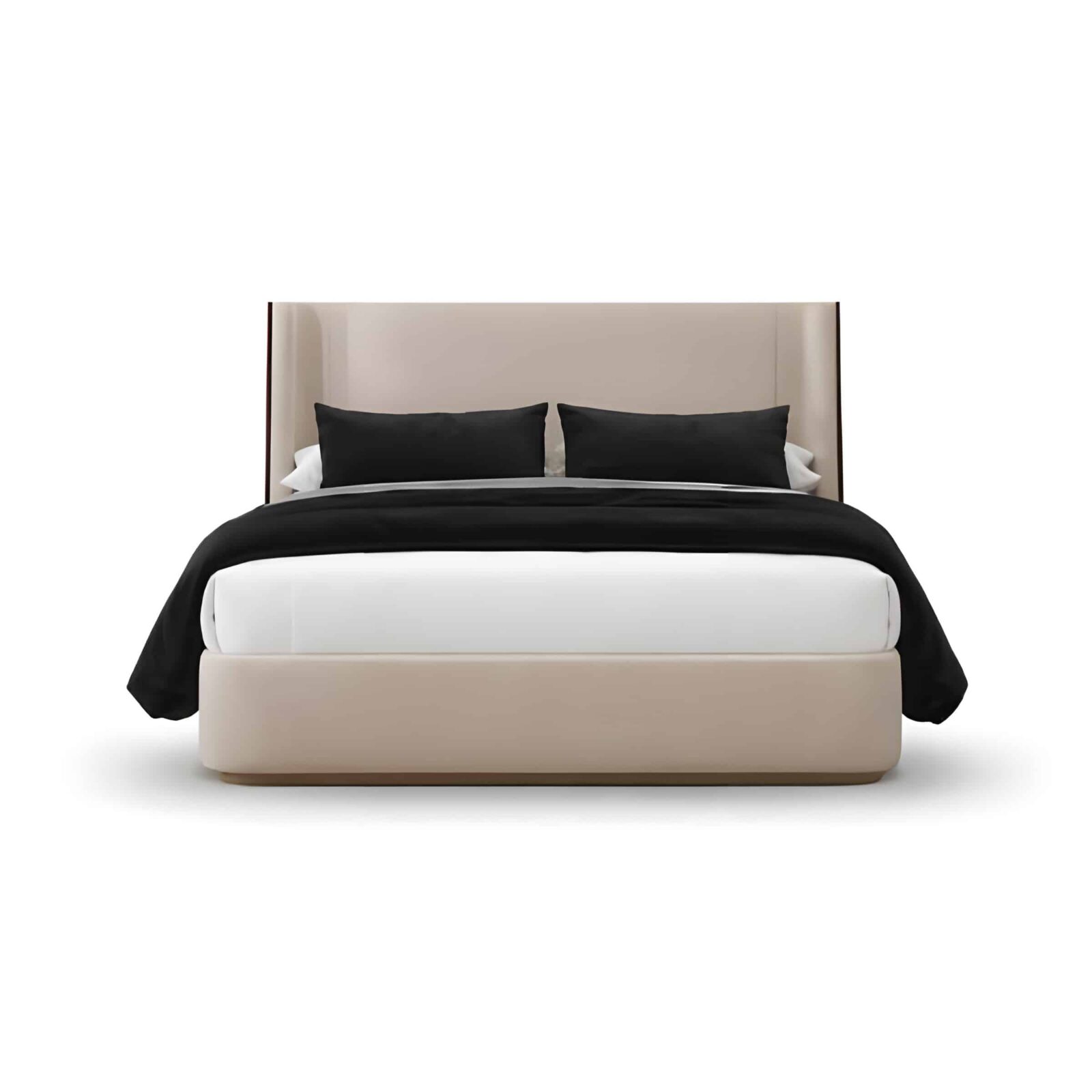 Rora Bed Set and Nightstand Set wide view for warm bedroom atmosphere