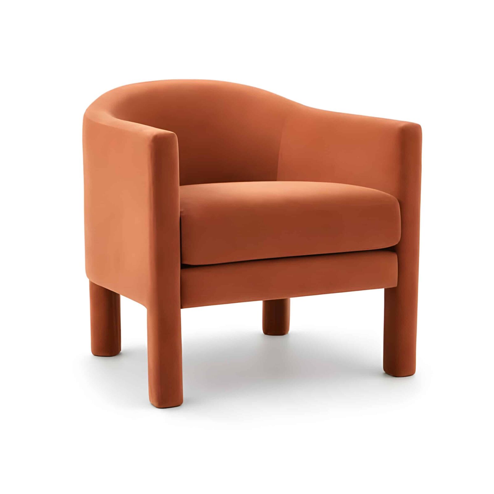Delva Living Chair angled view for modern living room seating
