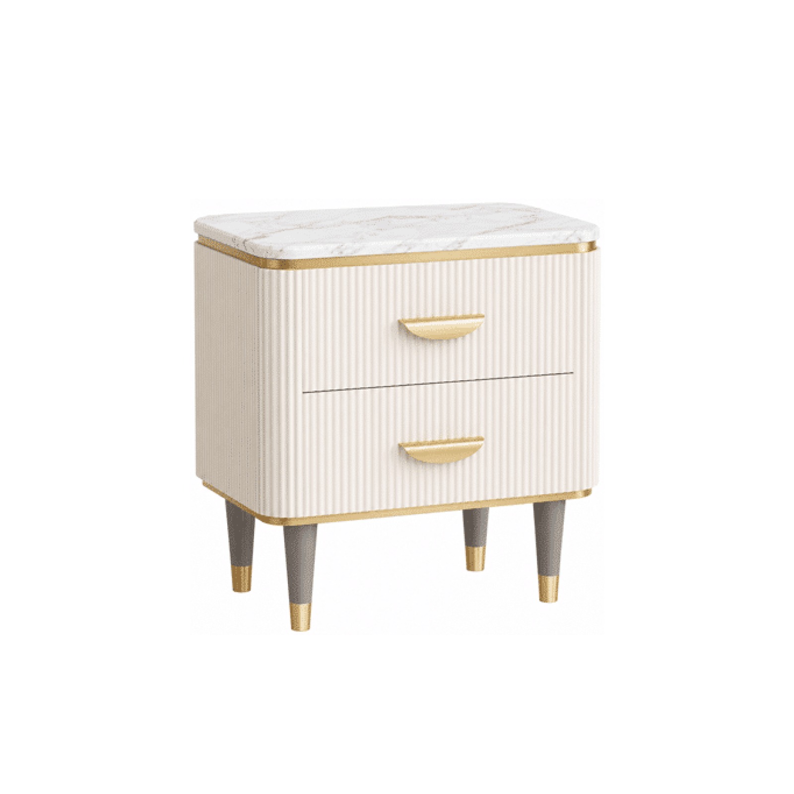 Nera Nightstand Set in bright room decor view