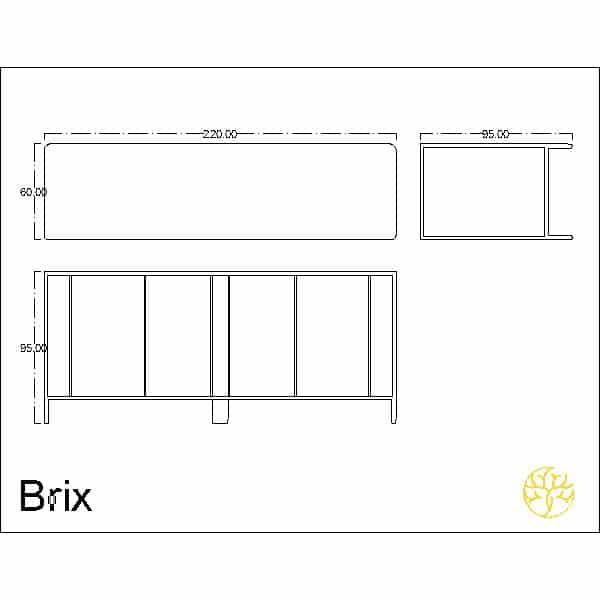 Niro Buffet presented from a main display for home interiors