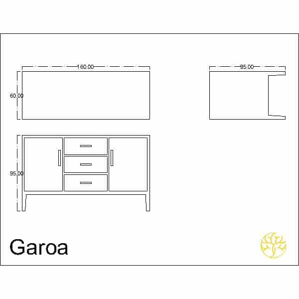Gilya Buffet shown in a main display for dining room furniture