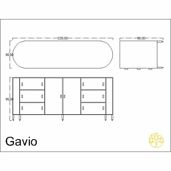 Ova Buffet presented from a main display for home interiors