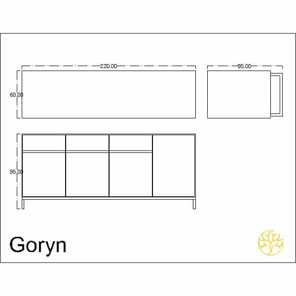 Pavi Buffet shown in a room view for dining room furniture