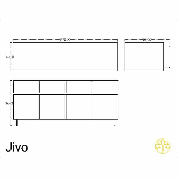 Navi Buffet displayed with a main display for elegant dining spaces