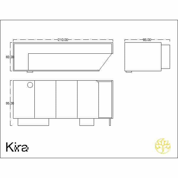 Vilo Buffet captured in a front angle for buffet furniture styling