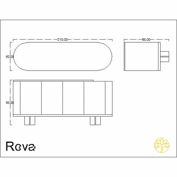Gora Buffet presented from a main display for home interiors