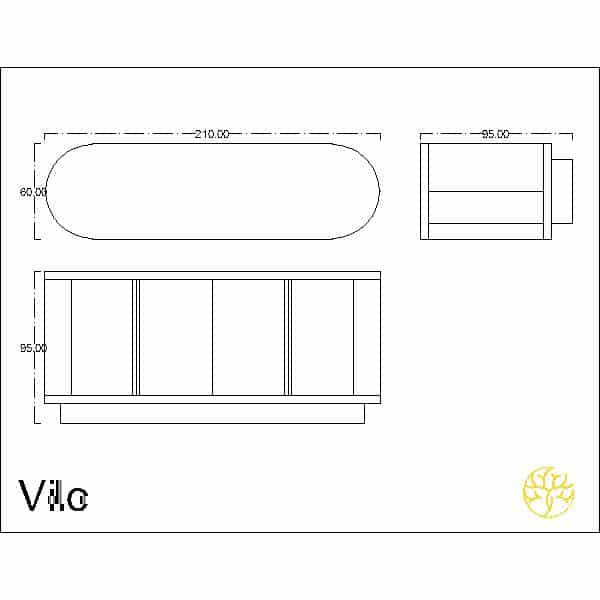 Nexo Buffet displayed with a main display for elegant dining spaces
