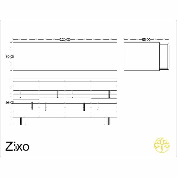 Lano Buffet with a main display for a modern dining area