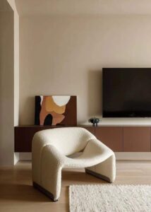 Auron Living Chair room view for relaxed seating areas