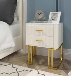 Rira Nightstand Set in clean interior display