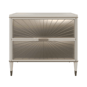 Vona Nightstand Set in modern calm bedroom display