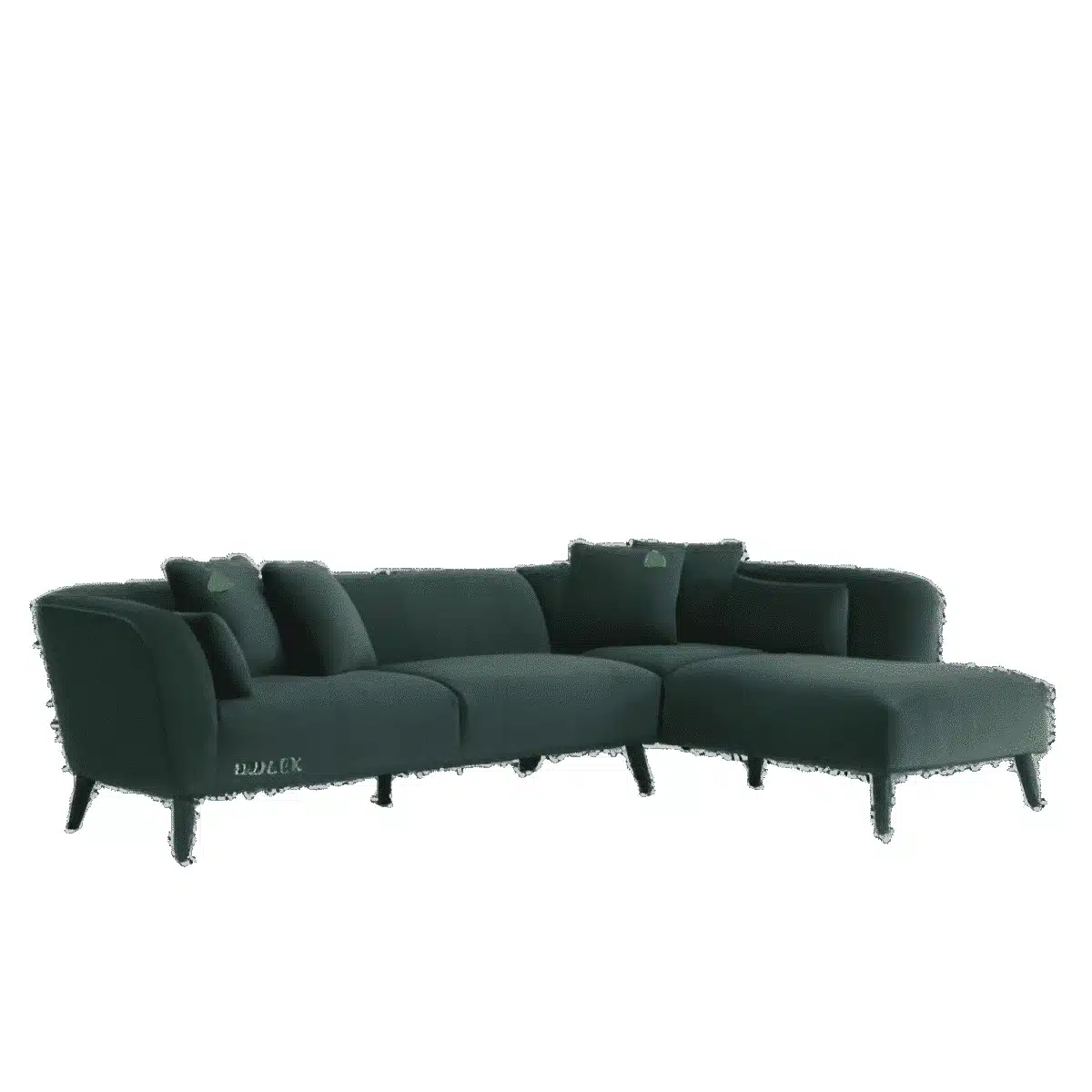 Rosa L Shape front view for modern L Shape living room furniture