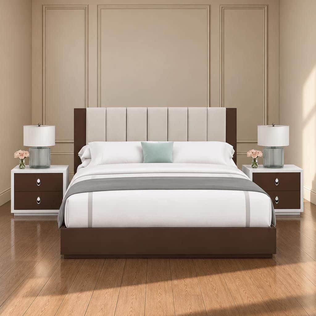 Bedroom set bed and wardrobe view - image 65315