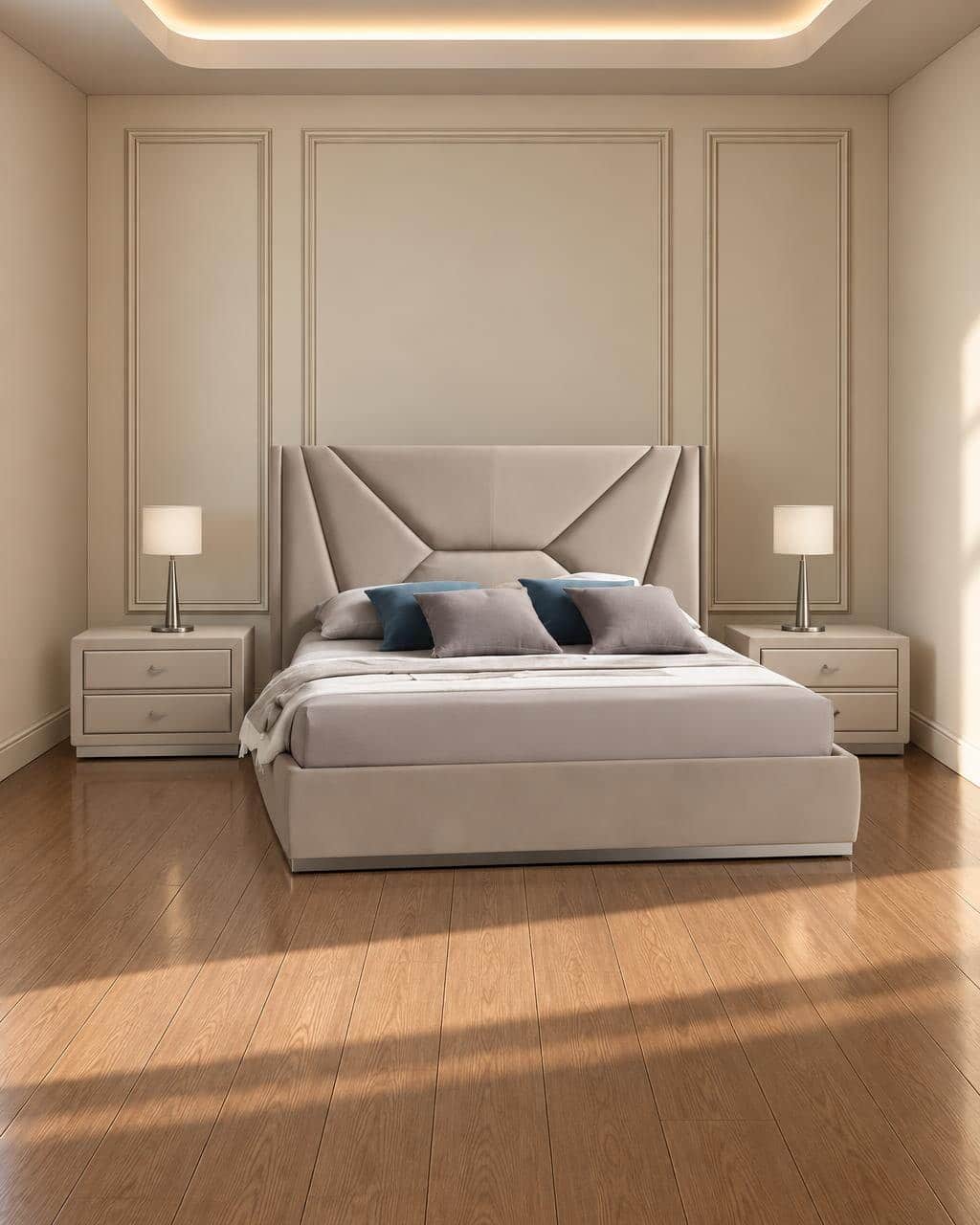 Gelor Bed and Nightstand Set