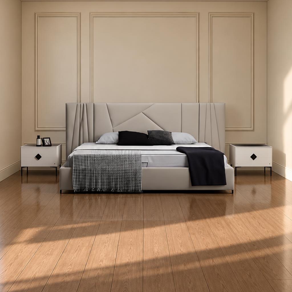 Bedroom set furniture finish and room styling view - image 62672