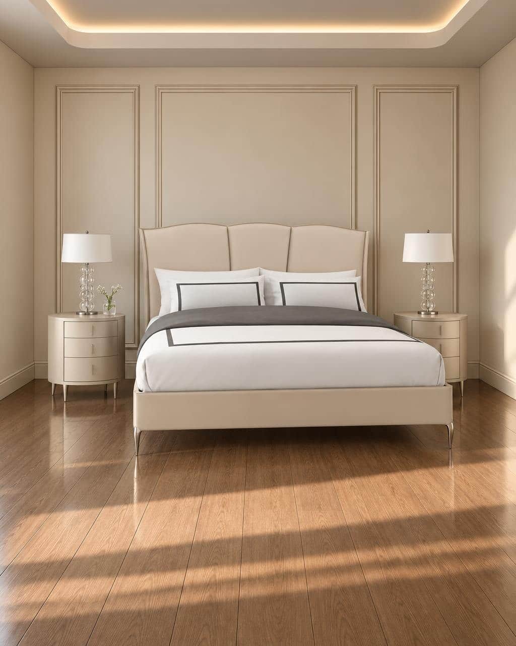 Kavia Bed and Nightstand Set