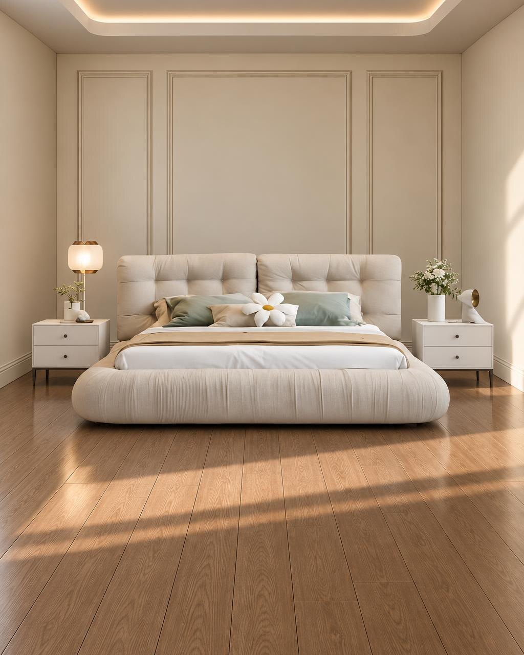 Uren Bed and Nightstand Set