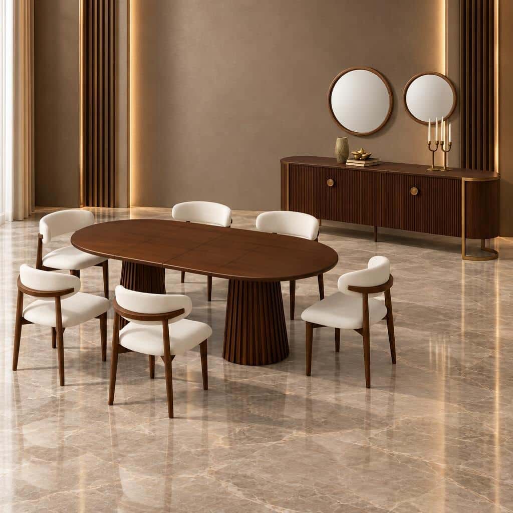 Qiron Dining Room Set main view for elegant dining spaces