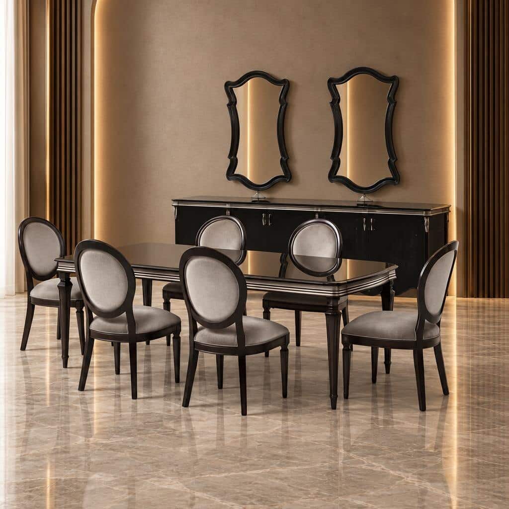 Ylora Dining Room Set main view for elegant dining spaces