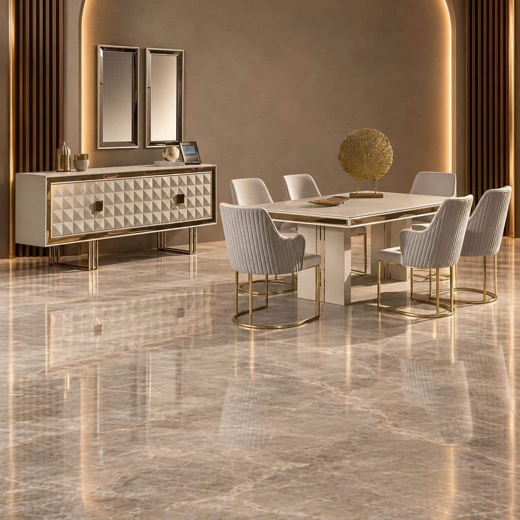 Zavion Dining Room Set main view for elegant dining spaces