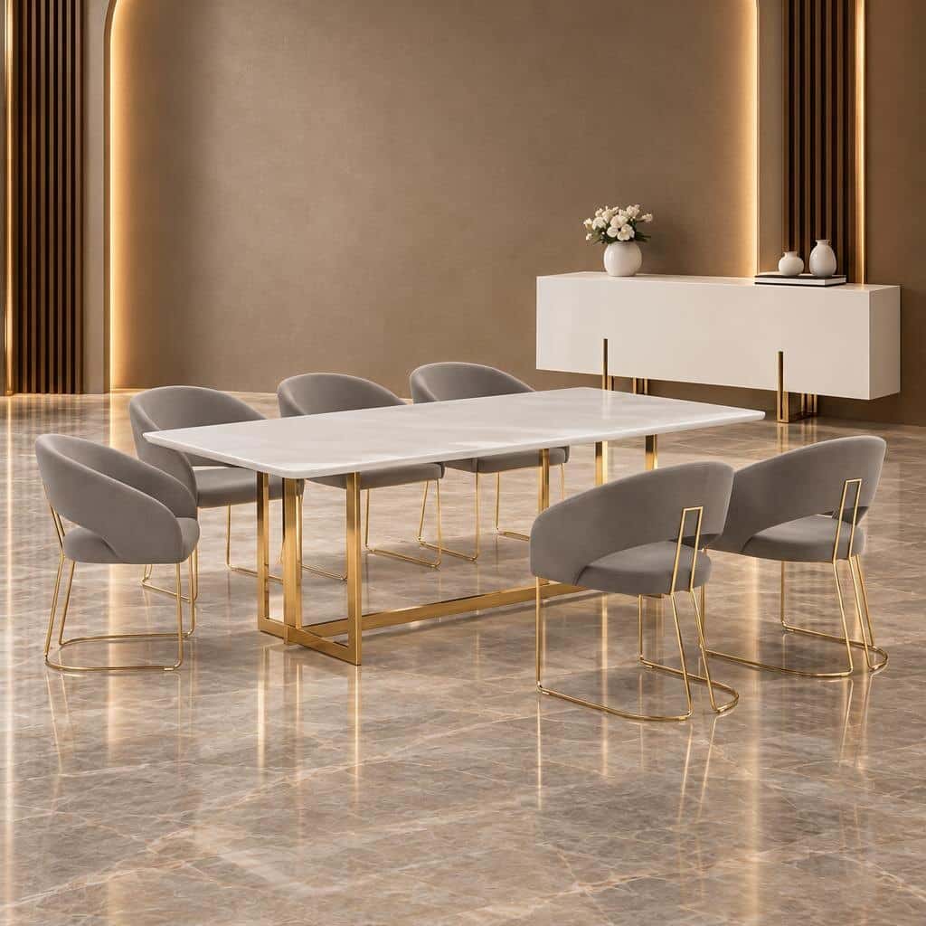 Ravela Dining Room Set main view for elegant dining spaces