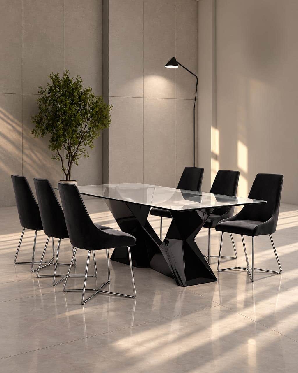 Iroa Dining Table and Chairs