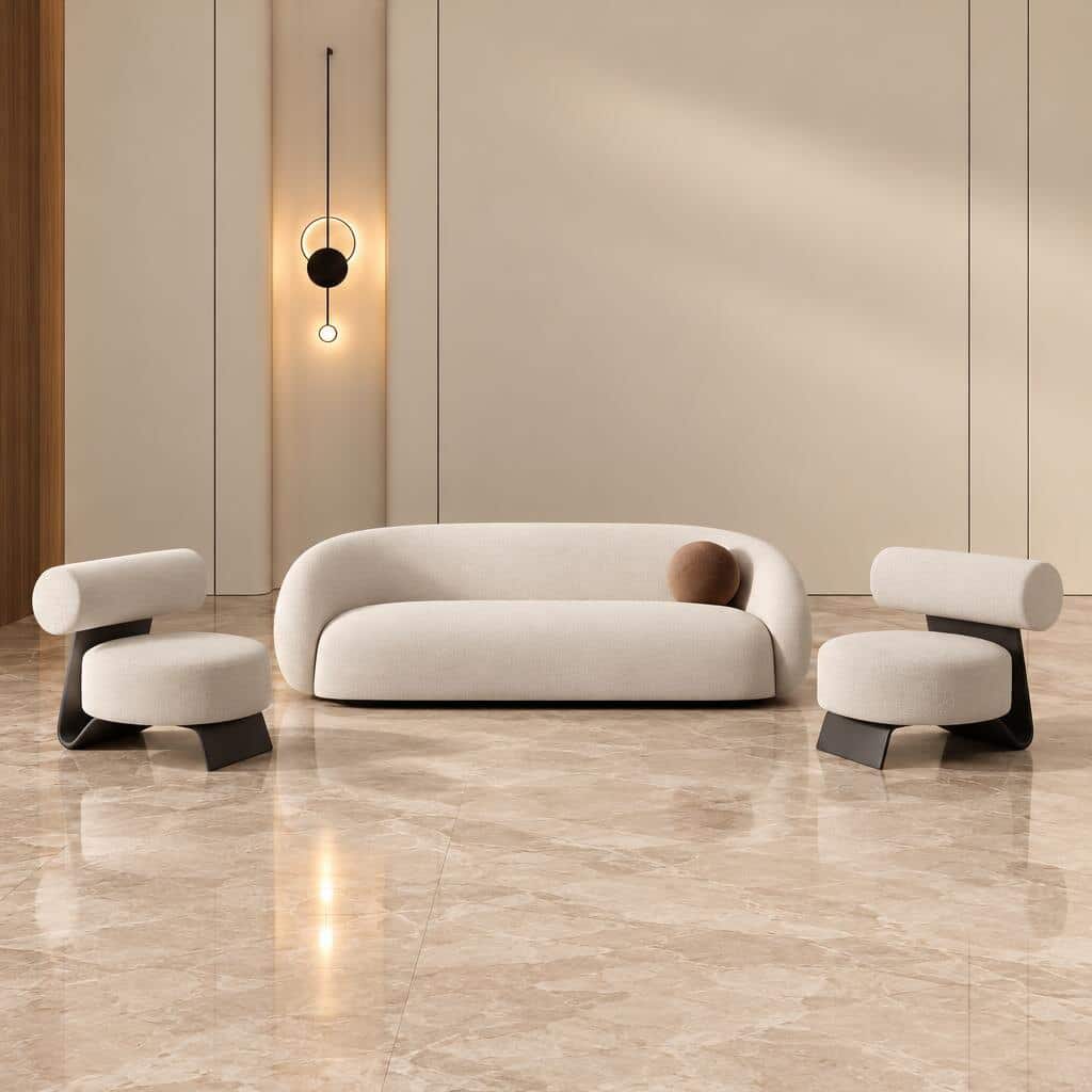 Sila Living Room Set showroom view for furniture product browsing