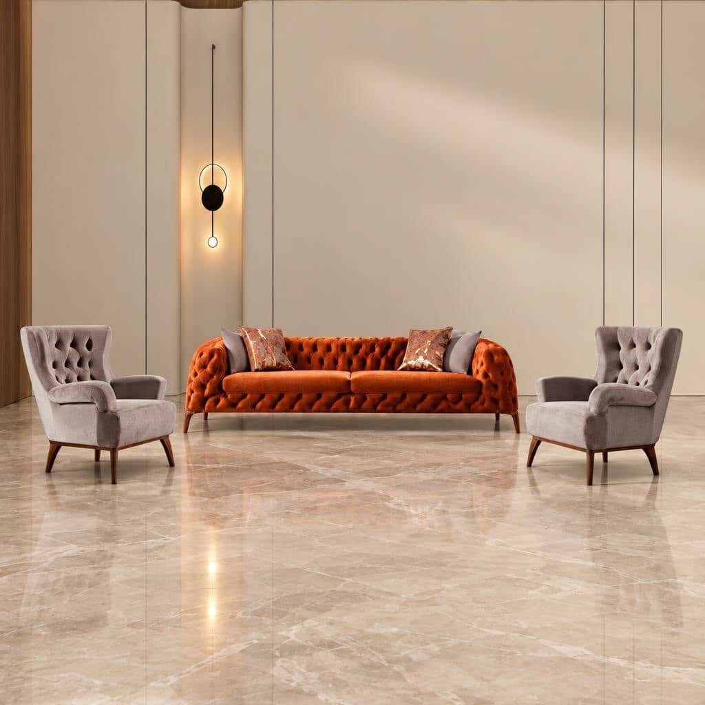 Riva Living Room Set balanced view for stylish furniture collections