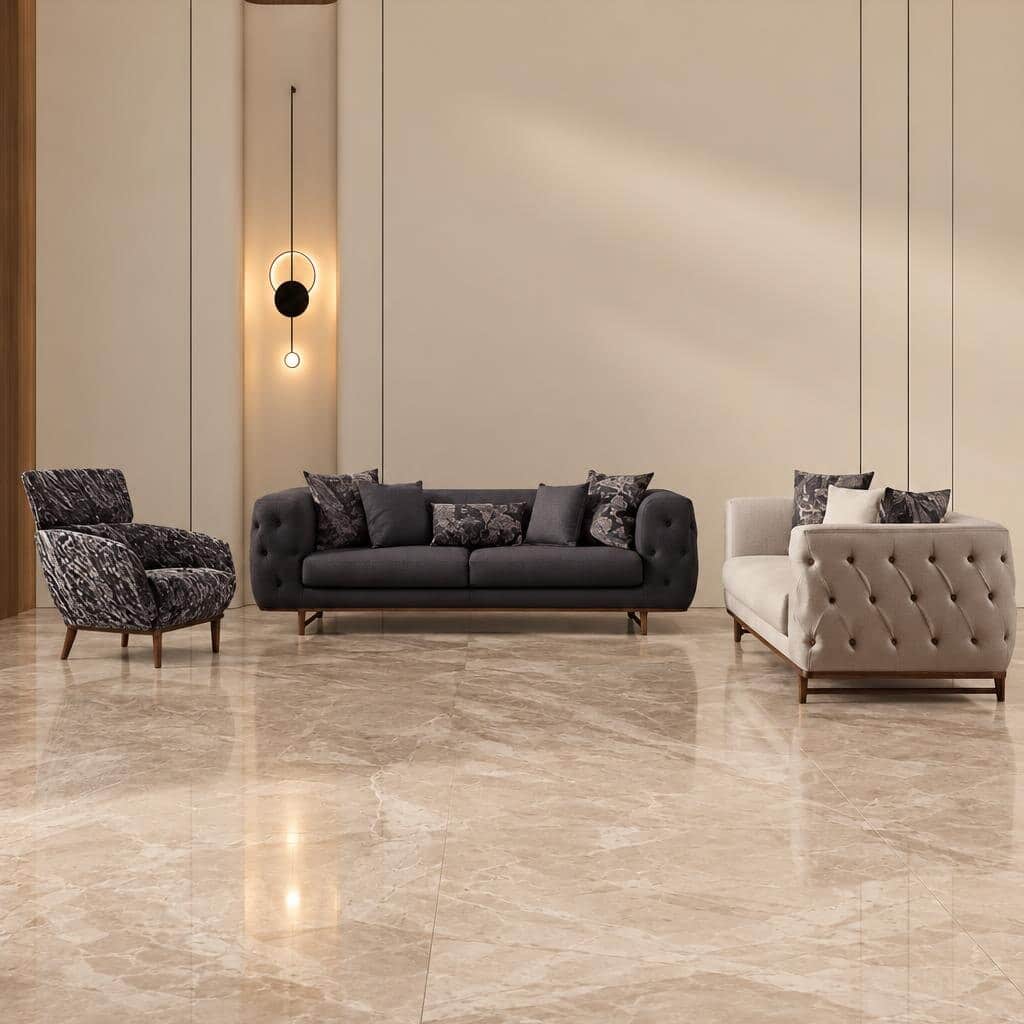 Humas Living Room Set polished view for contemporary home layouts
