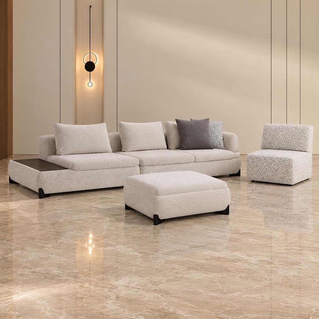 Rovin Living Room Set display view for polished furniture presentation